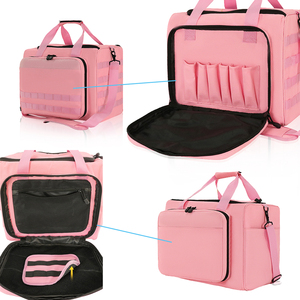 Rose Camo Tactique Pistolet Cas Duffle Sac Hommes Étanche Épaule Messenger Sac 6x Magazine Fente pour Formation Tir - Product Image 3