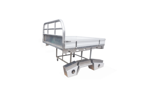 Aluminum Ute Tray With Round Tube Headboard 2100mm Customized Size Pickup <b>Truck</b> <b>Bed</b> Tray - Product Image 5