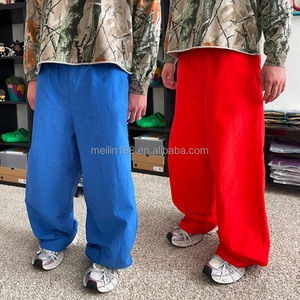 Custom Nylon Pants Lightweight Casual Wear High Quality Waterproof <b>Track</b> <b>Trousers</b> Embroidery Nylon <b>Track</b> Pants - Product Image 1
