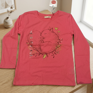 Camiseta Personalizada de Manga Larga con Cuello Redondo 100% Algodón para Mujer, Talla Grande, Casual, Cómoda, Transpirable, Ecológica, Holgada y Bordada - Product Image 3