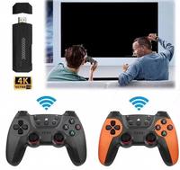 Console de jeu TV X2 Ultra 4K, manette de jeu 2.4G avec jeux intégrés, double manette sans fil, portable, multijoueur