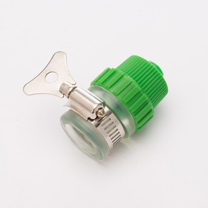 Connecteur de tuyau universel Han Dabang, en plastique vert, raccord à 4 points pour tuyau d'arrosage de jardin, installation facile - Product Image 2