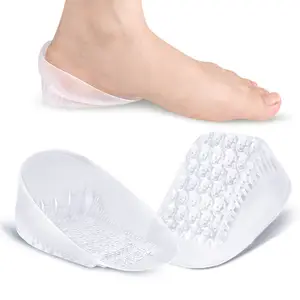 Pad Cooling Half Insoles Selbst klebende Adhesive Grip Fußpflege Anti Slip Hochwertiges Gel Silikon Sandale Schuh Fersen kissen
