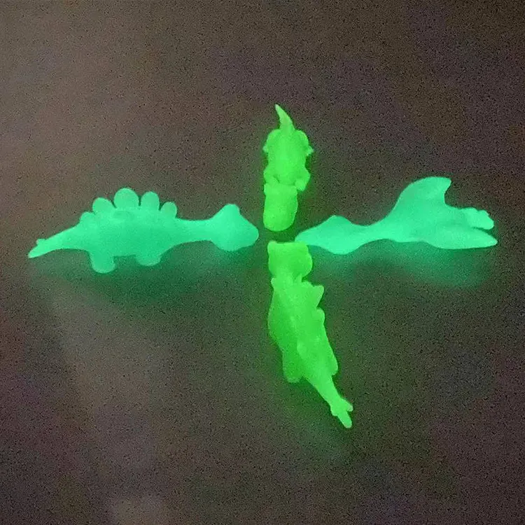 Stretchy Soft Tpr Flying Dinosaur Luminous Glow Toy Slingshot Finger Catapult Toy For Kids
