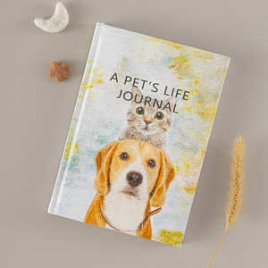 Agenda journalier pour animaux de compagnie en couverture rigide A5, reliure cousue pour les soins des chats et des chiens - Product Image 2
