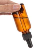 Botol penetes kaca minyak esensial Amber diterima ukuran dan warna kustom harga pabrik