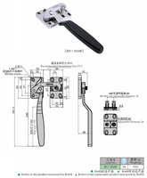 Verrouillage de loquet de poignée en acier inoxydable 304 Offre Spéciale d'usine SK1-504R pour serrure de porte de chambre froide