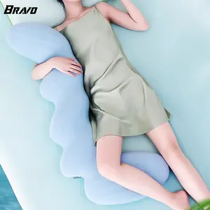 Bravo Cooling Full Body Pillow for Adults Memory Foam Long Hug Pillow for Sleeping