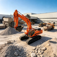 Backhoe Crawler Besar 35,6 Ton Super Hemat Biaya Bahan Bakar Pengiriman Cepat untuk Proyek Tambang, Stokpile & Proyek Saluran Drainase Besar