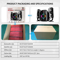ODM Hifi Surround sans fil musique Woofer TV théâtre haut-parleur BT 2.1 CH multimédia USB Home cinéma système de haut-parleurs avec Subwoofer