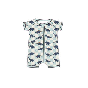 Combinaison courte à manches courtes pour bébé fille, imprimé cheval brun, vente en gros, ensemble enfant, SR3883 - Product Image 2