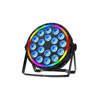 Mini projecteur LED Par Can Wash 18x6W RGBWA UV 6-en-1 DMX512 pour éclairage de scène, église, DJ, fête, bar, spectacle
