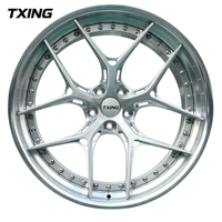 Nouvelles jantes forgées en alliage d'aluminium 6061-T6, 3 pièces, 18-24 pouces, 5x112/5x114.3/5x120, couleur personnalisable, design concave, vente chaude directe usine