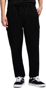 <span class=keywords><strong>Pantaloni</strong></span> Casual a Vita Media con <span class=keywords><strong>Tasche</strong></span> Laterali, Vestibilità Dritta, Tessuto Twill, Chiusura con Cerniera, Servizio OEM - Product Image 4