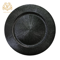 Assiette décorative européenne et américaine, style INS, noir rétro, set de table, luxe léger, rétro, mariage, plateau rond pour la restauration occidentale, usage domestique