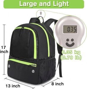 Échantillon gratuit, sac à dos de sport personnalisé tendance BSCI pour un seul ballon de basket, de football ou de soccer, prix d'usine - Product Image 5