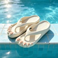 Tongs d'été amusantes en EVA en forme de grande patte, imperméables et respirantes, idéales pour la salle de bain, la douche, la plage, la piscine et l'intérieur – Nouveauté 2026, Vente Flash