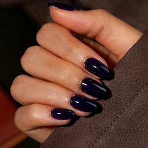 เล็บปลอม BTARTBOX ทำมือ เจลนิ่ม สีน้ำเงินเข้ม เรียบง่าย ใช้ซ้ำได้ ขายส่ง - Product Image 1