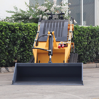 KOSTENLOSER VERSAND CE EPA Günstiger Neuer Kleiner Mini-Gartenlader Kompakt-Radlader mit Kettenantrieb