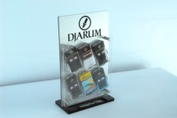 Présentoir en acrylique transparent personnalisé vitrine à tabac présentoir de boîte à cigarettes