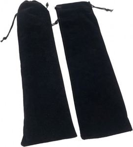 Étui pour éventail à main pliable de 13 pouces en velours noir réfléchissant avec cordon de serrage, en tissu écologique, pour protection, idéal comme cadeau de mariage - Product Image 3