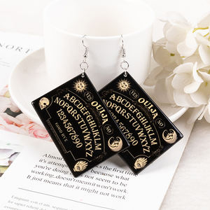 1 par de pendientes colgantes de polilla de la muerte para mujer, regalo de cumpleaños - Product Image 4