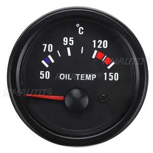 Kit de Medidor de Temperatura de Aceite Universal para Automóvil de 2 Pulgadas y 52 mm, Pantalla LED Digital de 12 V, Medidor de Temperatura de Aceite para Automóvil con Sensor de 1/8 NPT - Product Image 2