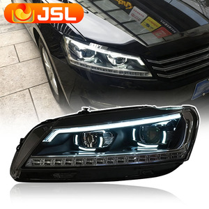 Faro Anteriore JSL Car Styling per <span class=keywords><strong>Passat</strong></span> <span class=keywords><strong>B7</strong></span>, Fanale a LED con Lente Proiettore per <span class=keywords><strong>Passat</strong></span> Versione USA 2011-2015, Accessori Automobilistici DRL Anteriore - Product Image 1