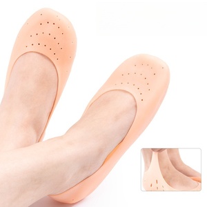 Spa <b>Silicone</b> Socks Moisturizing Gel Socks Exfoliating and Preventing Dryness Cracked Dead Skin Remove Protector Foot Care <b>Tools</b> - Product Image 1
