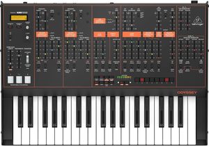 Synthétiseur analogique Behringer ODYSSEY, 37 touches, double VCO, VCF multi-modes 3 voies, séquenceur 32 pas, arpeggiateur, effets Klark Teknik - Product Image 3