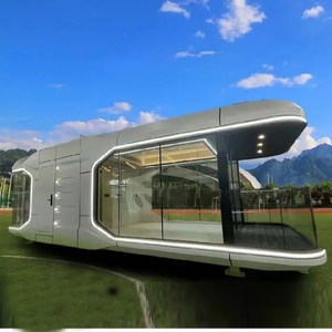 Maisons de Offre Spéciale Maison de <span class=keywords><strong>grange</strong></span> modulaire personnalisée 40 conteneurs Space Capsule Maison de luxe préfabriquée avec balcon rétractable - Product Image 2