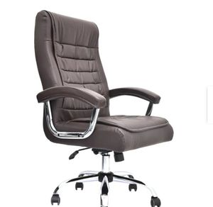 Chaise de bureau ergonomique pivotante avec accoudoirs, chaise de patron inclinable réglable confortable et moderne en gros - Product Image 1