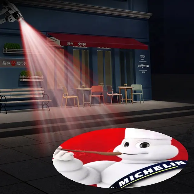 25W proiettori laser Esterna ha condotto la pubblicità su misura led segno di visualizzazione del laser proiettore pubblicità logo esterno