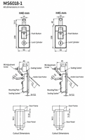 Loquet de compression en zinc, installation facile pour porte de compartiment de camionnette, capot de camion, coque de camping-car, ou porte de VR