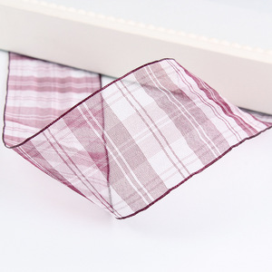 现货25毫米双面格子格纹织带，用于礼品包装 - Product Image 5