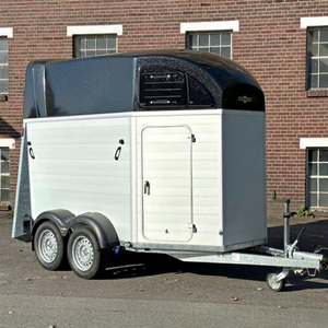 Remolque de madera para caballos, remolque de aluminio para caballos con ventanas, remolque americano para caballos, remolque para transporte de caballos en venta - Product Image 1