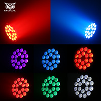 Contrôle DMX couleur complète 18 pièces 4 en 1 5 en 1 6 en 1 Lumière de scène LED plate colorée pour DJ Fête Mariage Bar Disco