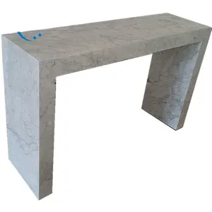 Marble Console Table Living Room Furniture Box Expandable Dining Console Table 7 Days MDF Wooden Modern Italian Design White