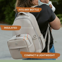 Sac à dos à langer en néoprène personnalisé SMETA pour nouveau-né, sac de maternité, sac de voyage pour maman et papa avec porte-bouteille isotherme