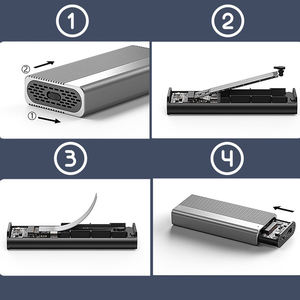 SYONG USB4 SSD Behuizing корпус, 40 Гбит/с Thunderbolt 4 ,M.<span class=keywords><strong>2</strong></span> NVMe SSD, USB4.0, M.<span class=keywords><strong>2</strong></span> SSD behuizing voor Mac & Windows - Product Image 4