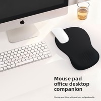 Tapis de souris ergonomique avec repose-poignet à mémoire de forme, support de poignet pour bureau, support de main pour clavier (pour femme)