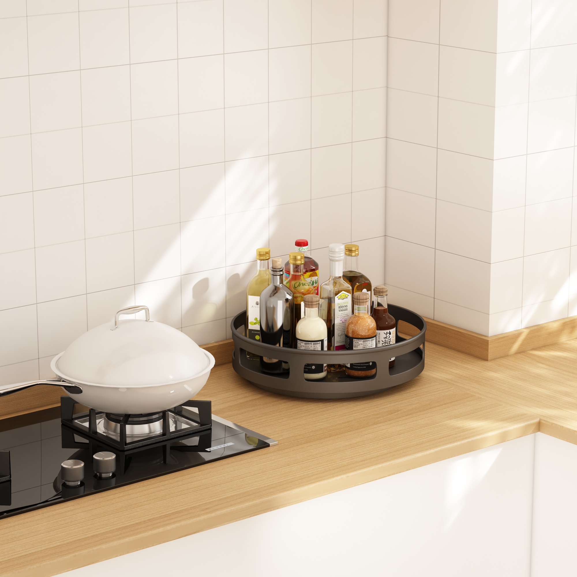 1 strato rotondo nero