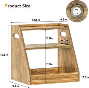 High Capacity Vintage Eco-Friendly Wood Egg Holder with Detachable Design 3-Tier Countertop <b>Storage</b> Box for <b>Kitchen</b> Use - Product Image 5