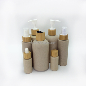 ขวดแชมพูพลาสติกทำจากฟางข้าวสาลีย่อยสลายได้เป็นมิตรกับสิ่งแวดล้อมขนาด200มล./250มล. แบบพิมพ์ได้ - Product Image 1