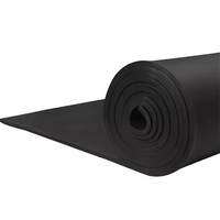 Rouleau de feuille de caoutchouc mousse NBR PVC noir, matériau d'isolation thermique pour la climatisation, la réfrigération et le refroidissement