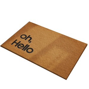 Tapis d'entrée Cangming en imitation fibre de coco, motif patte d'animal, antidérapant, lavable - Product Image 5