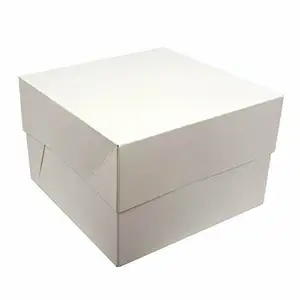 Boîte à gâteaux personnalisée en vrac 8 ", 10", 12 ", 14" et 16 "grandes boîtes à gâteaux pâtisserie boîte d'emballage de boulangerie
