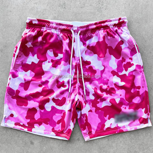 Pantalones Cortos Deportivos de Baloncesto para Hombre, de Alta Calidad, con Diseño Personalizado, Estilo Urbano, Camuflaje, Malla Transpirable, Sublimación Personalizada - Product Image 3