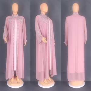 African <strong>Dresses</strong> for Women <strong>Traditional</strong> Clothing Set <strong>Nigeria</strong> Robe Chiffon Diamond Caftan Abaya Musulman <strong>Dress</strong> Dashiki Kaftan - Product Image 5