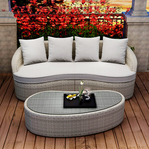 A buon mercato Salotto Divano Scenografie di Alluminio Terrazza Ratan <span class=keywords><strong>Giardino</strong></span> Divano Mobili - Product Image 3